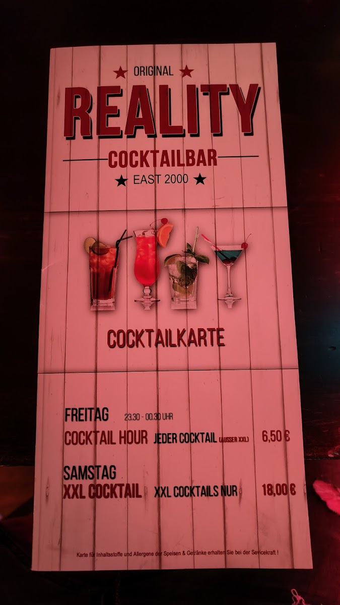 Menu Reality Restaurant Cocktailbar-5